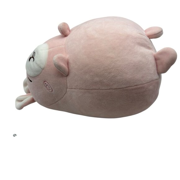 Miniso Fat Bunny Rabbit Plush 10" Pink Squishy Round Stuffed Animal - Picture 6 of 10